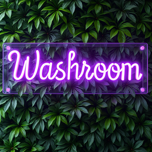 Washroom Neon Led Sign