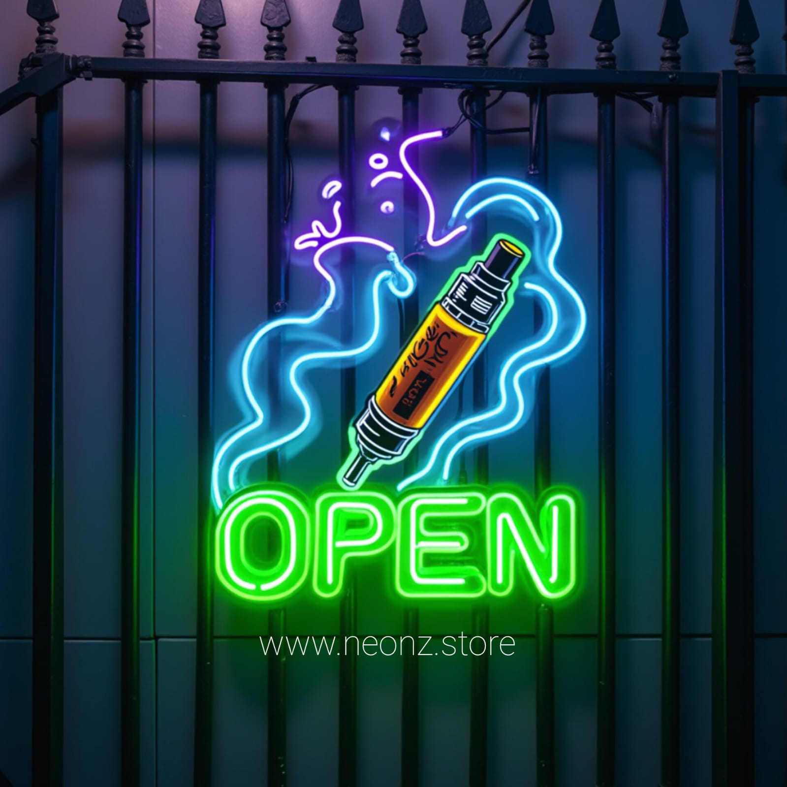 Open Neon Signs For Vape Stores