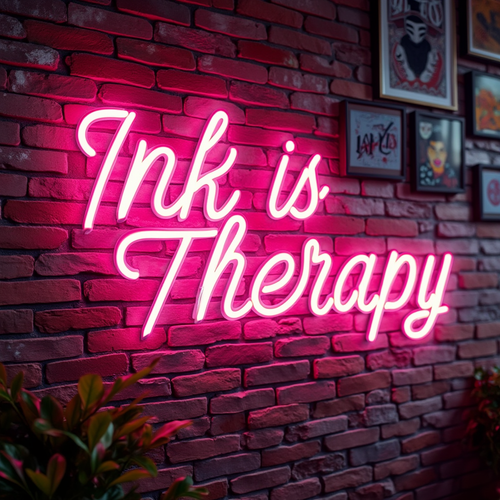 Ink is Therapy LED Neon Sign